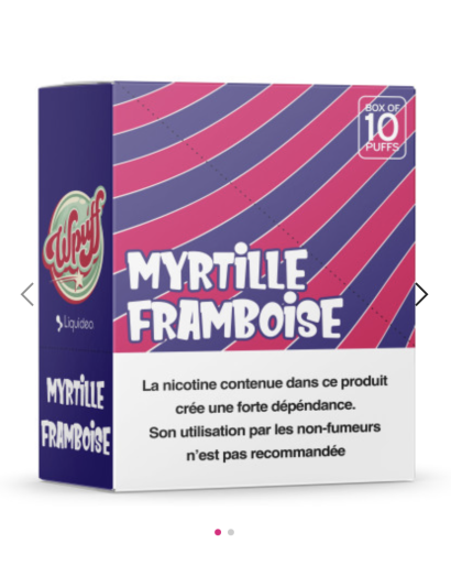 Wpuff Myrtille Framboise...