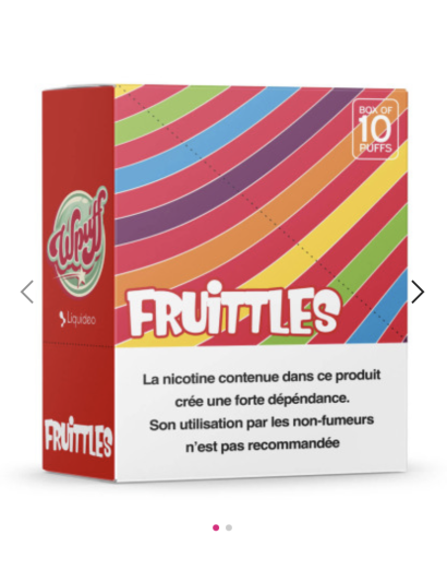 Wpuff Fruittles (0,9%...